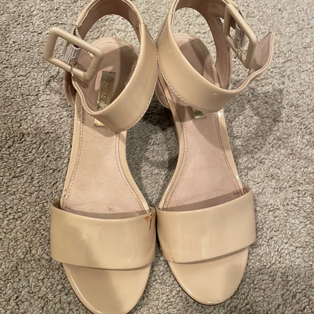 Louise et Cie -Nude patent wedges
